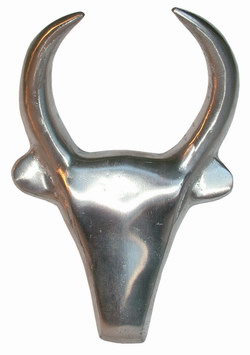 Cast Aluminium Zebu Head