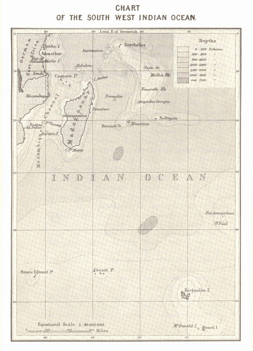 map of madagascar and surrounding islands. Book, Map